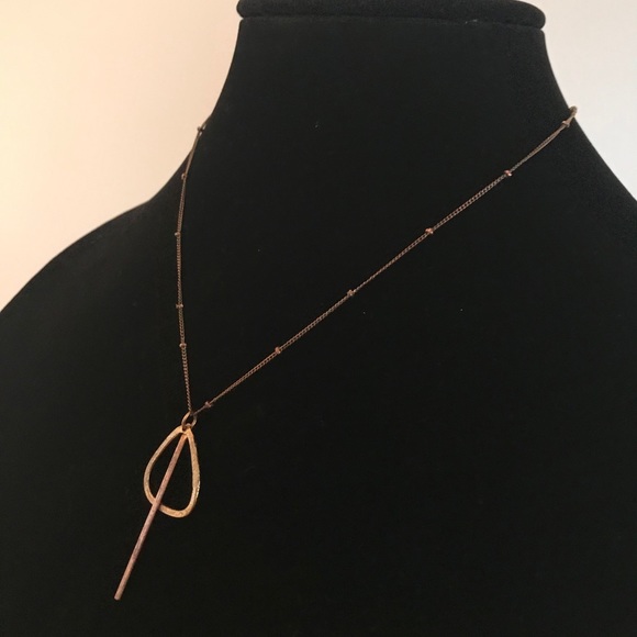 Brass Drop Necklace - Picture 3 of 5